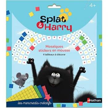 Splat et Harry: Pochette mosaïques gommettes en mousse