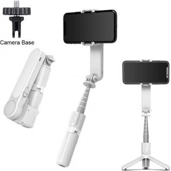 Stabilisateur à cardan avec trépied et lumière LED