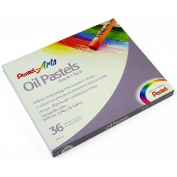 Pentel Soft Oil Pastel Round Crayon Set