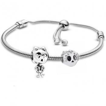 Ladies Purple Starry Sky Charm Bracelet