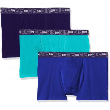 Dim Boxer clásico algodón stretch x 3, Hombre, Azul, Talla 6
