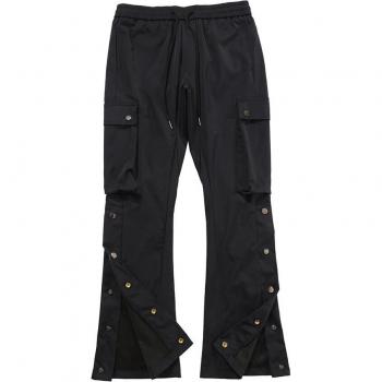 Streetwear Reflective Flared Cargo Pants