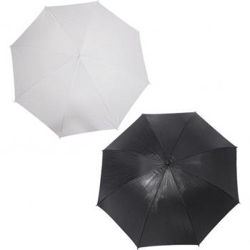 2 Pcs Photography Umbrella: 1 Black Reflector Umbrella (33 Inch, 83cm) & 1 White Translucent Umbrella (40 Inch, 103cm)