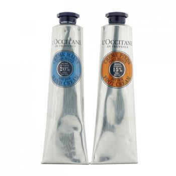 L'Occitane Set Hydratant Mains et Pieds au Beurre de Karité : Crème Mains 75ml + Crème Pieds 75ml