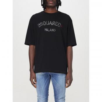D2 Oversized Logo Tee, Schwarz, Größe XXL