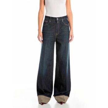 REPLAY Damen Wide Leg Jeans Nalaja in Dunkelblau 27/L30