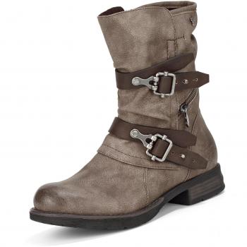 TOM TAILOR 3795601 Frauenschuhe – Ledergummi-Stiefel, grün-grau, Größe 39