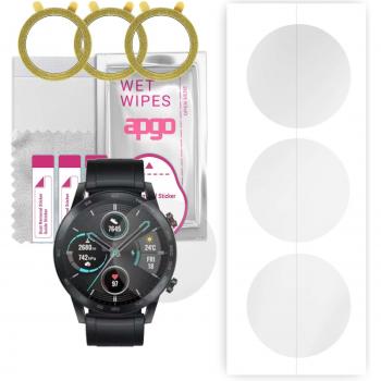 3x apgo Film protecteur Hydrogel pour Honor MagicWatch 2 46mm, installation simplifiée