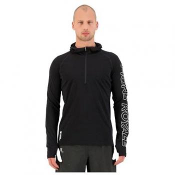 Mons Royale Uomo Pullover a Manica Lunga Cappuccio High-Tech
