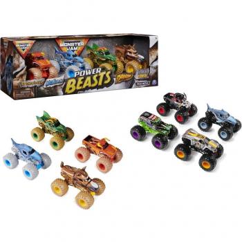 Pack de 4 véhicules miniatures Monster Jam