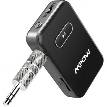 Mpow Bluetooth-Receiver mit TF/SD Slot – Mikrofon + 1‑Klick Siri