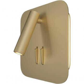 Netlighting Technical Ios 176 Integrated Led Matt Gold Reading Wall Lamp