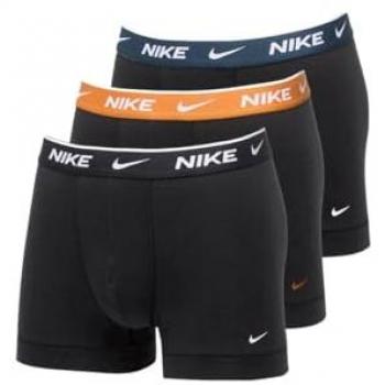 Boxers Nike EVERYDAY COTTON STRETCH X3 Noir