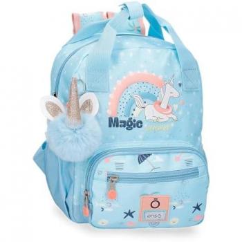 Mochila Enso Azul Claro 28 cm para carro