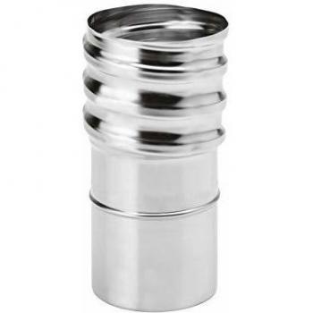Raccord inox mâle 80 x 86 pour tubage flexible