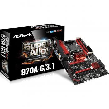 ASRock 970A-G/3.1 Motherboard Socket AM3+ AMD 970 ATX DDR3 USB3.1 Tested!!!