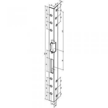 Équerre de verrouillage Assa Abloy 312 L, 500 mm, épaisseur 3 mm, VA DIN L