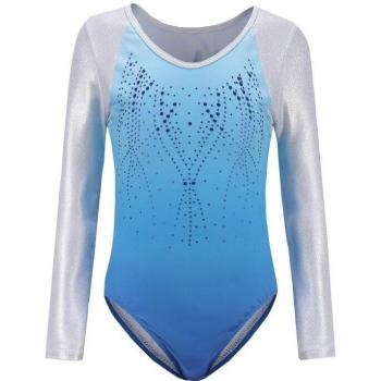 Ropa de baile para niñas de 5 a 12 años, leotardo de manga larga