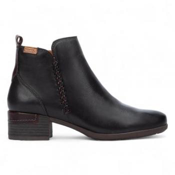 Black Malaga Zip Heel Ankle Booties – Infinity Leather Women’s, Size 3
