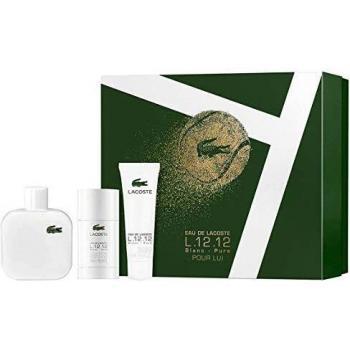 L.12.12 Blanc Lacoste estuche para hombre 100ml EDT + 75ml desodorante + 50ml gel de ducha
