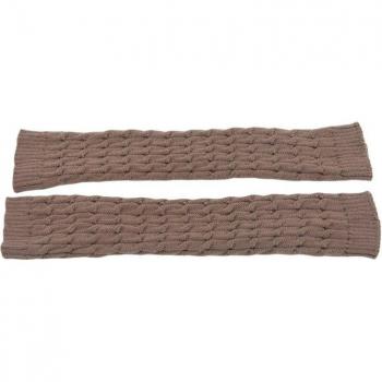 Manteaux de jambes en tricot chaud à crochet, longues et confortables