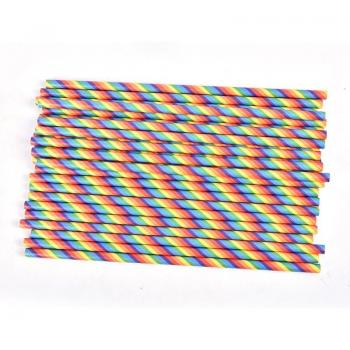 Eco-Conscious Rainbow Straws