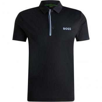 Polo BOSS Green Paddy Tech T-Shirt Manica Corta Blu Navy S