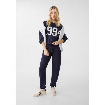 Knit Joggers in Navy by Stradivarius, Small
