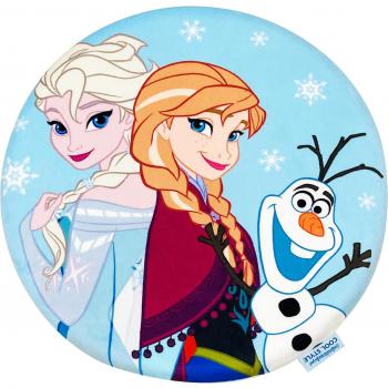 MORIPiLO Disney Frozen Sitztuch „Elsa“ – Rund, 40 × 40 cm, Memory‑Schaum