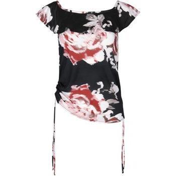 Schwarze Hawaii‑Bluse in Größe M – Lisca