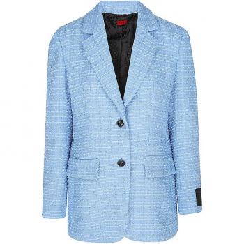 HUGO Relaxed-Fit Damenblazer Areota, hellblau, Größe 36