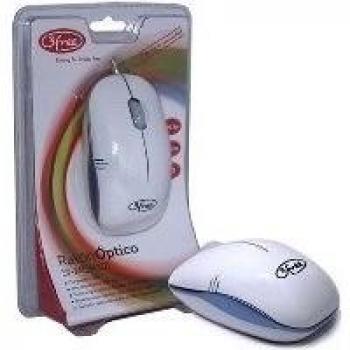 3free Mouse Optico Usb Mcm101/wb Diseño Blanco Azul