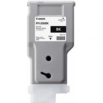 Encre noire Canon PFI‑206BK 300 ml pour imprimantes iPF6400 et iPF6450