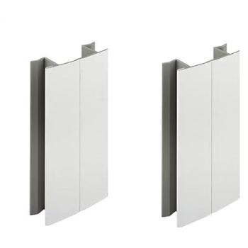 Jonction de coin de plinthe 100mm blanc mat