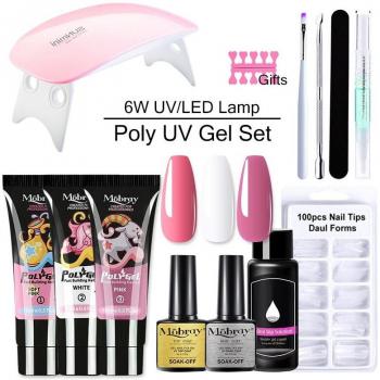 Mobray Ultimate Nail Gel Extension Kit with UV/LED Dryer