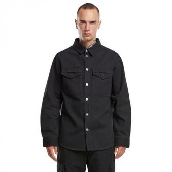 Brandit Långärmad Skjorta Heavy Twill för Män Svart