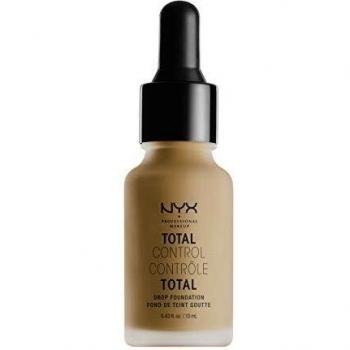 NYX Professional Makeup – Total Control Drop Foundation, vegane Formel, langanhaltendes mattes Finish, Farbton: Mahogany