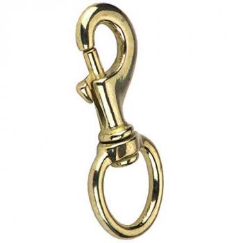 Mousqueton Pivotant KONG en Laiton Poli