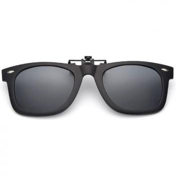 Klassische Stil Polarisierte Sonnenbrille Clip Unisex Quadrat Rahmen Nachtvisionsbrille Angeln Fahren Reisen