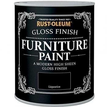 Rust-Oleum's 750ml Gloss Finish Furniture Paint in Liquorice
