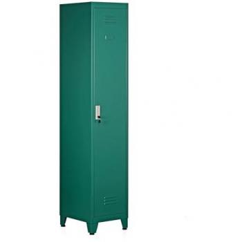 Armadietto metallo verde scuro 180x38x45 con separatore centrale