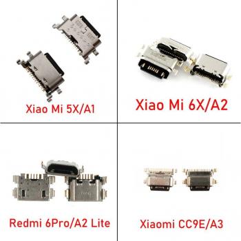 Xiaomi Mi 5X A1/6X A2/CC9E A3/Redmi 6 Pro 6A Micro USB Charger Port Connector (10-50pcs)