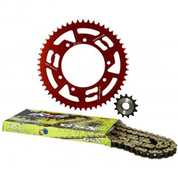 Kit Catena 428 Doppler Rosso 13x53 per Sherco 50cc