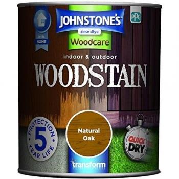 Johnstone's Woodcare Stain, Natural Oak, 750 ml (indoor and outdoor use)