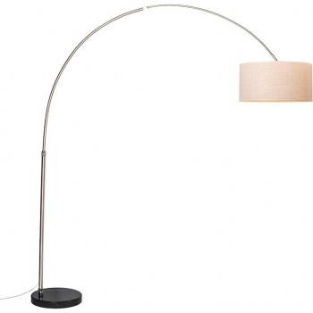 Lampada da terra arco moderna in acciaio
