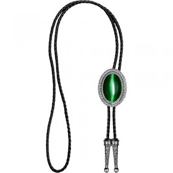 Corda Elegante de Colar Verde con Espejo de Ojo