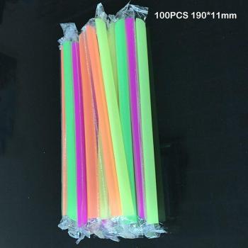 Pajitas de plástico para bebidas Boba