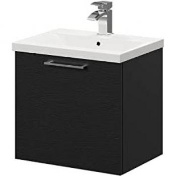 500mm Wall Mounted Vanity Unit with Polished Chrome Handle