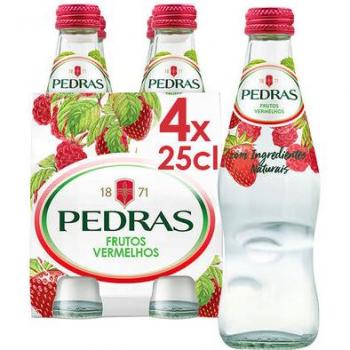 PEDRAS Bebida Gasosa Frutos Vermelhos 4x250ml