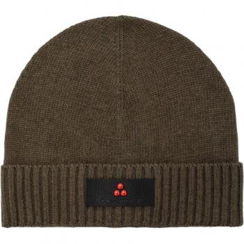 Peuterey Green Beanie Hat for Men